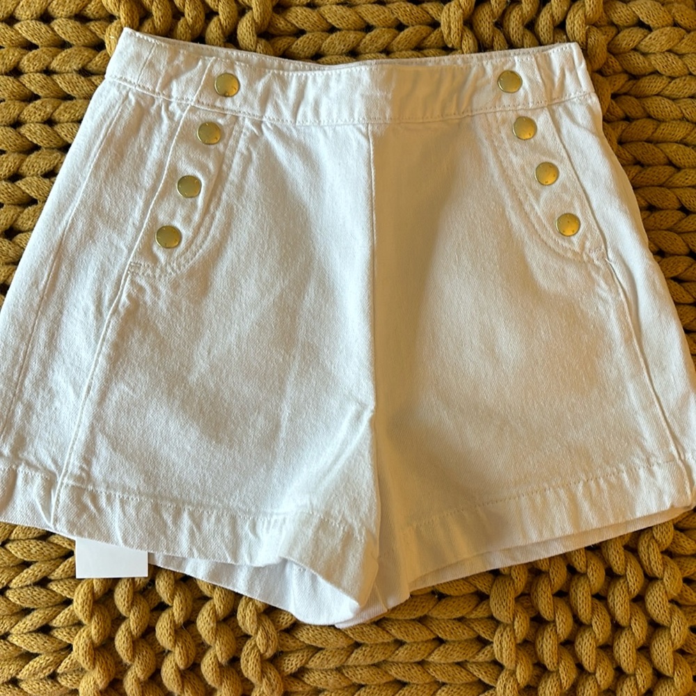 Frame white Sailor Snap Short